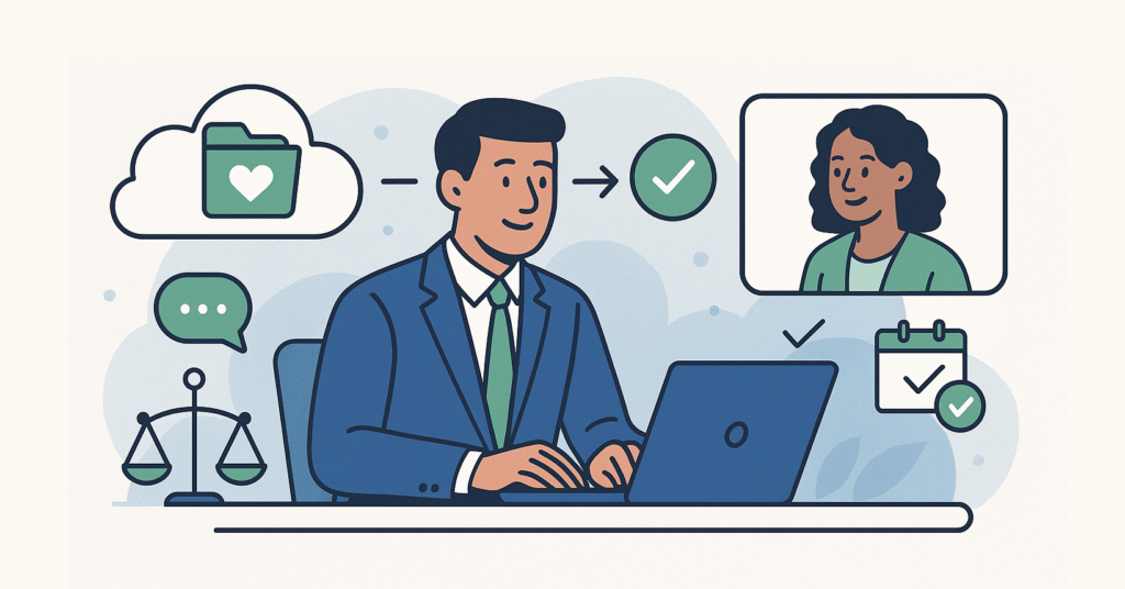 how to automate client intake follow up in Lawft